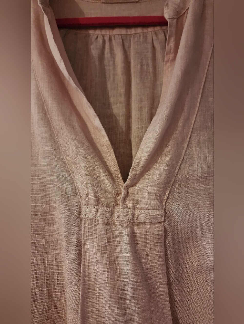 CP Shades Pink Linen Tunic Top - Picture 5 of 10
